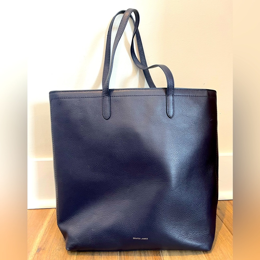 Draper James Navy Leather Purse